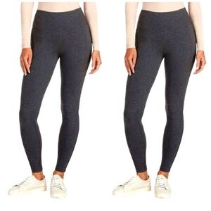 🆕 2 PACK Max & Mia Woman High Waisted French Terry Legging Grey Large